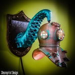 Steampunk Diving Helm Lamp