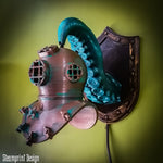 Steampunk Diving Helm Lamp